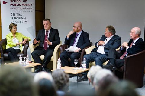 Lemkin Reunion panelists discuss the impact of the Srebrenica Genocide. Photo: SPP/Daniel Vegel